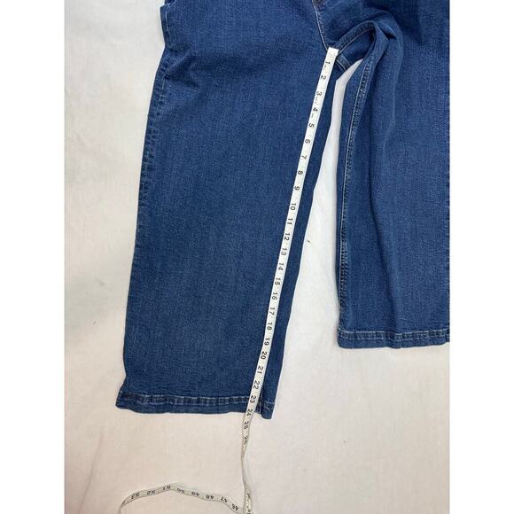 J.Crew Wide Leg Crop Jeans Medium Wash High Rise Women's Size 30 - Picture 4 of 10